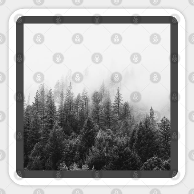 monochrome mist Sticker by misspoppie1914